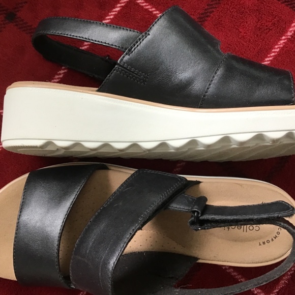 Black Leather Sandals - Picture 3 of 3
